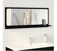 Miroir - Chêne noir - 90x10,5x37 cm - Rectangulaire - Design contemporain