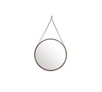 Miroir circulaire en bois de noyer 3038C, Ø75 x 3 cm. -