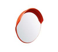 Miroir circulation convexe avec support mural réglable, miroir sécurité d'angle grand angle, for stationnement, entrepôt, cour(75cm)