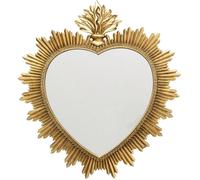 Miroir coeur doré 54x49cm Kare Design