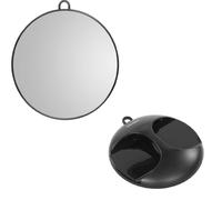 Miroir coiffeur noir rond diamètre 28 cm modèle Luna