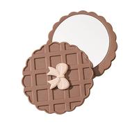 Miroir Compact - Miroir De Voyage Portable À Motif Gaufré | À Main Rond pour Accessoires De Maquillage | pour Les Voyages, Le Shopping, Déplacements Domicile-Travail, Activités De Plein