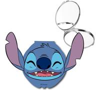 Miroir Compact Stitch Disney avec Double Objectif, Coque en Forme de tête tridimensionnelle et Fermeture Ferme, idéal pour Un Cadeau ou Une Utilisation Quotidienne dans Un Sac à Dos, Un Sac à Main ou