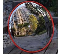 Miroir convexe 45cm, miroir de rue avec 130° grand angle, garage pour allée, miroir de circulation pour l'intérieur et l'extérieur