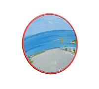Miroir convexe circulation, miroir sécurité mural grand angle, clair et pratique, for garage, parking, entrepôt, bureau(80cm)