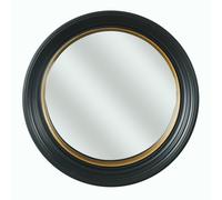 Home Deco Factory – Miroir Oko – Convexe, rond, noir et or