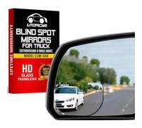 Miroir Convexe d'Angle Mort pour Voiture - Accessoires de Rétroviseur pour Intérieur de Voiture - Miroirs d'Angles Morts Automobile pour Vue Elargie - Très grand (Lot de 2)