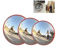 Miroir convexe de sécurité routière de 45 cm pour allée, garage, sécurité ou magasin, sécurité de bureau pour éliminer les angles morts, support mural