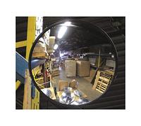 Miroir convexe en acrylique résistant aux rayures avec dos en plastique, miroir de sécurité extérieur rond pour garage angle mort, sécurité du magasin, vue latérale d'entrepôt, et plus encore, miroir