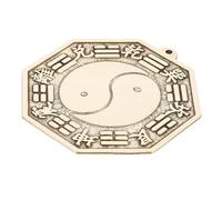 Miroir convexe en laiton Feng Shui Tai-chi pour décoration d'intérieur Exorcise mauvais esprits artistiques Bagua Artisanat Décoration murale unique