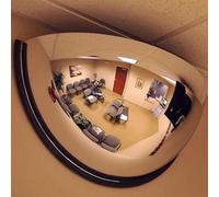 Miroir Convexe Panoramique 180°, Angle Mort Magasin, Bureau et Maison | Surface acrylique incassable, fixation plafond ou murale, réduit les angles morts et les vols