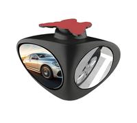 Miroir convexe pour angle mort - Accessoire de rétroviseur de 2 pouces, lentille de sécurité incurvée | Mise à jour du support adhésif pour camion SUV Automotive Garage extérieur Alignement de