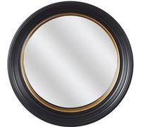 AltoBuy Miroir Convexe Rond Noir et Or Ø40,5cm