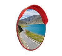 Miroir Convexe - Sécurité Ronde Grand Angle Avec Couvercle Anti-éblouissement, Réglable, Adapté Aux Chambres, Couverture De Améliorée Dans Les Entrepôts, Garages Et Coins Intérieurs/extérieurs(60cm)