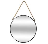 Miroir ""Corde"" noir D55cm - Atmosphera createur d'interieur