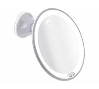 Miroir cosmétique à éclairage LED et grossissement 5x - À ventouse - Sichler Be