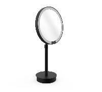 Decor Walther Just Look Plus Miroir de maquillage à poser LED, noir mat - grossissement 5 fois Ce luminaire comporte des modules à LED prémontés de classes énergétiques A A++, A+, A