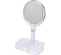 Miroir cosmétique avec lumière LED et organisateur 18 x 34,5 cm KO-170488360