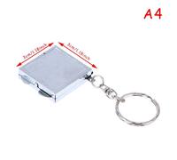 Miroir Cosmétique Double Face De Forme Carrée Ovale En Forme De Coeur Rond,Porte-Clés Pliant En Métal,Mini Maquillage.A4.