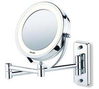 Beurer Miroir de maquillage BS 59 Éclairage LED 2-en-1 mural et sur pied Grossissement x5 Argent