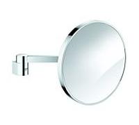 Miroir cosmétique Grohe Selection 41077000, grossissement x7, fixation murale, sans éclairage, chromé
