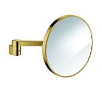 Miroir cosmétique Grohe Selection 41077GL0, grossissement x7, fixation murale, sans éclairage, effet soleil levant.