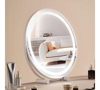 Miroir cosmétique Hollywood avec LED - Miroir de maquillage Smart Touch φ513mm - Miroir de maquillage éclairé pour une mise en forme professionnelle