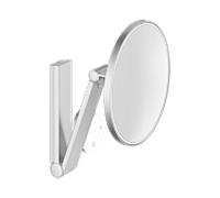 Miroir cosmétique Keuco iLook_move 17612179002, grossissement x5, Ø 212 mm, éclairé, avec panneau de commande en verre, finition aluminium
