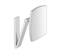 KEUCO iLook_move Miroir de soins de beauté, sans éclairage, angulaire, montage mural, 17613170000, Couleur: finition aluminium