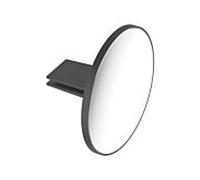 Miroir cosmétique Keuco Royal Modular 2.0 800900000000200 , grossissement x3, Ø 149 mm, non éclairé, à poser ou à fixer, anthracite
