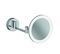 Miroir cosmétique LED Kludi VELA R 5899505W, grossissement x3, fixation murale, chromé