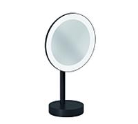 Miroir cosmétique LED Kludi VELA R 5899539F, grossissement x3, sur pied, noir mat
