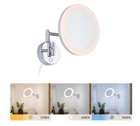 Paulmann Miroir cosmétique LED Masua IP44 interrupteur blanc 55 lm 230 V 4 W chrome
