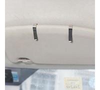 Miroir cosmétique pour voiture avec construction en polypropylène et verre, miroir de courtoisie montable pour aider le maquillage et ombrager la lumière du soleil