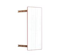 Miroir coulissant invisible - Miroir télescopique pliable sur toute la longueur pour armoires - Design rotatif - Or rose - 90 x 35 cm - Économie d'espace - Miroir intégré