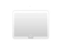Miroir Courtoisie Pour Pare-soleil Voiture Avec Sangles Renfort Réglables Miroir Maquillage Cosmétique Pour Femme Pour Bloquer La Lumière Du Soleil(White)