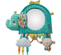 - Miroir D¿Éveil Éléphant Go Gaga - Jouet Sensoriel Et Ludique Avec Textures, Couleurs Et Sons Variés - De 0 À 12 Mois - Jouet Sensoriel Bébé- Idéal Pour Le Siège Auto Et La Poussette