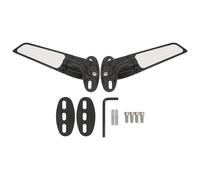 Miroir D'aile De Vent De Moto, 2 PièCes, RéTroviseur Rotatif Multi-Angle RéGlable De Remplacement Pour Cbr250r Cbr300r Cbr500