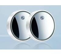 Miroir d'angle mort, design circulaire sans cadre, rotation à 360°, anti-éblouissement, miroir convexe haute définition réglable pour une visibilité arrière maximale. Pour MG HS.,White