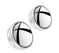 Miroir d'angle mort Lot De 2 Rétroviseurs Auxiliaires Réglables À 360° Pour Angle Mort Grand Angle Ventouse HD Petit Rétroviseur Rond Accessoire Voiture Miroir Convexe Angle réglable(E)