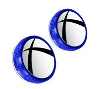 Miroir d'angle mort Lot De 2 Rétroviseurs Auxiliaires Réglables À 360° Pour Angle Mort Grand Angle Ventouse HD Petit Rétroviseur Rond Accessoire Voiture Miroir Convexe Angle réglable(B)