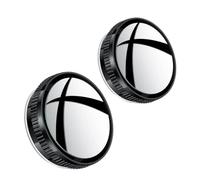 Miroir d'angle mort Lot De 2 Rétroviseurs Auxiliaires Réglables À 360° Pour Angle Mort Grand Angle Ventouse HD Petit Rétroviseur Rond Accessoire Voiture Miroir Convexe Angle réglable(A)