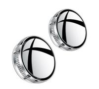 Miroir d'angle mort Lot De 2 Rétroviseurs Auxiliaires Réglables À 360° Pour Angle Mort Grand Angle Ventouse HD Petit Rétroviseur Rond Accessoire Voiture Miroir Convexe Angle réglable(D)
