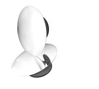 Miroir d'angle mort Rétroviseur Convexe HD 360 Degrés Petit Angle Mort Rond Voiture Grand Angle Sans Bords Rétroviseur Stationnement Inversé Accessoires 2 Pièces Miroir Convexe Angle réglable