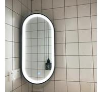 Miroir D'angle Mural, Miroir De Salle De Bain Pivotant À LED, 30X60cm, 40X80cm, 50X100cm, Miroir De Courtoisie Intelligent Et Graduable, 3 Couleurs Graduables À L'infini, HD, Antidéflagrant ( Color :