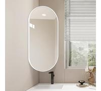 Miroir d'angle pivotant à montage mural avec bras extensible, design inclinable rotatif pour une visualisation flexible dans la salle de bain ou le dressing