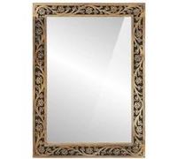 vidaXL Miroir de bain 50 x 70 x 2,5 cm en bois de manguier massif et verre