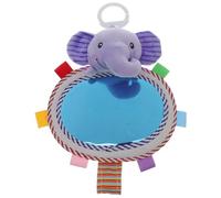 Miroir de berceau de voiture pour bébé, miroir sonore d'éléphant à la pendaison avec support bureau, nouveau-né développement essentiel