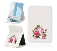 Miroir De Bureau Simple Face Créatif Pour Femmes,Outil Cosmétique,Miroir De Maquillage Portable Élégant,Pliable,Motif Papillon Rose.A.