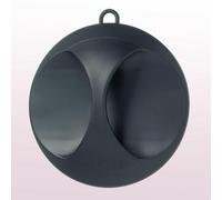 Miroir De Cabinet Comair Élégant Noir Mat Avec Poignée Et Œillet 25 Cm